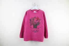 Vtg 90s Country Primitive Womens Small Faded Baggy Flower Heavyweight T-Shirt - £35.57 GBP