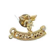 Grandma  Pin Angel Design Gold Tone Vintage - $9.90