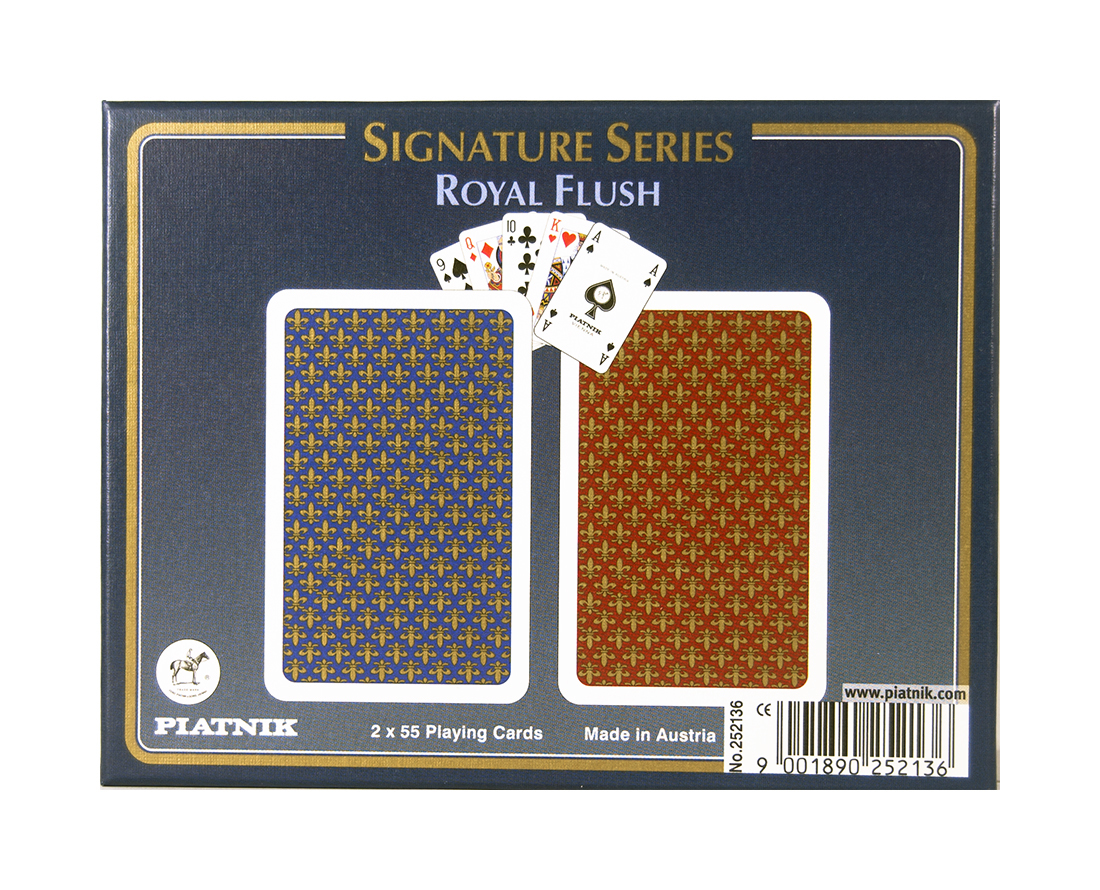 Primary image for PIATNIK Double Deck Playing Cards Signature Series Royal Flush 2521