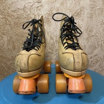 Golden Horse Quad Roller Skates Leather Look Size 7 Men&#39;s - £73.27 GBP