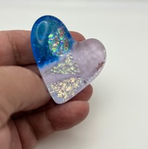 Handmade Dichroic Glass Heart Object de Arté Keepsake- “You Are Loved" #325 - $45.00