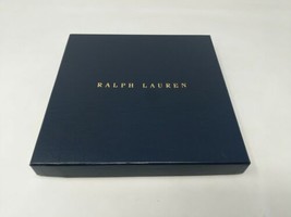 Ralph Lauren Empty Cardboard Gift Garment Present Box Navy Blue Gold Let... - £9.10 GBP