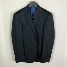 Hart Schafner Marx Navy Notch Lapel Suit Jacket Size 42L - £59.81 GBP