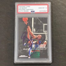 1999-00 Skybox Dominion #97 Vin Baker Signed Card AUTO 10 PSA/DNA Slabbed Supers - £47.95 GBP
