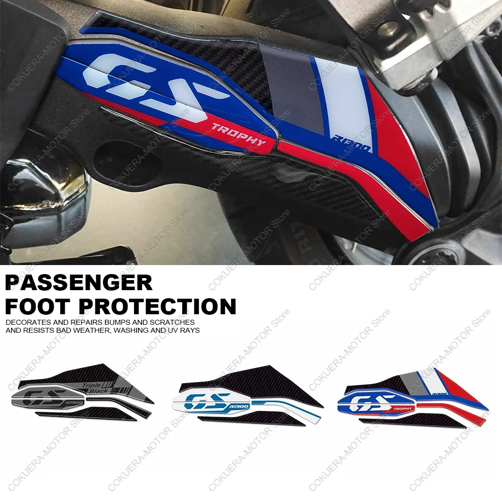 Passenger Foot Protection Motorcycle Accessories 3D Epoxy Resin Protection - £30.83 GBP