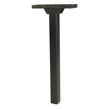 Gibraltar Mailboxes Patriot 46.9 in. Powder Coated Black Polymer Mailbox Post - $68.65