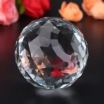 Faceted Crystal Sphere 3.15 Inches - £14.53 GBP