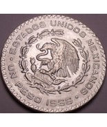 Riesiger Edelstein UNC Silber Mexico 1966 Peso ~ Independencia Y Libertad~ - £10.60 GBP