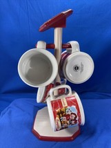 1998/2000 Vintage Campbell&#39;s Kids Soup Mugs With Display Tree - 4 Mugs HH - $60.78