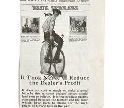 Goodyear Bicycle Tires Blue Streaks 1917 Advertisement Antique Bikes DWII9 - $19.99
