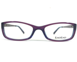 bebe Eyeglasses Frames BB5044 ENVY 513 PURPLE CRYSTAL Rectangular 53-17-135 - $65.29