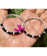 2 Pc 999 Silver Evil Eye Protection Bangle Nazariya Kids Infants 8 gm Ad... - $739.21 MXN