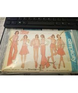 Vtg 1975 Simplicity Pattern 6973 top-shorts-pants-cardigan Sz 10 Cut&amp;Com... - $6.16 CAD