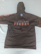 VTG 90s Cleveland Browns NFL Puma Coat Jacket Full Zip Puffer Youth Larg... - £22.49 GBP