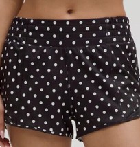 LULULEMON HOTTY HOT SHORT 2.5”HIGH RISE~LINED~POLKA WHITE BLACK~0-2-4-6-... - $79.90