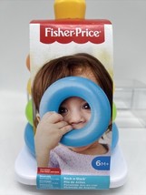 Fisher-Price Baby Stacking Toy Rock-A-Stack RolyPoly Base 5 Colorful Rin... - $5.99