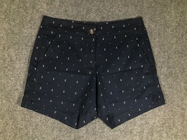 Nautica Short Shorts Womens Size 6 Stretchy Cute Anchors Pirate Casual Summer - £9.99 GBP