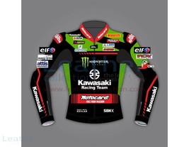 Kawasaki Monster Energy MOTORCYCLE/MOTORBIKE Leather Jacket Alex Lowes Wsbk 2021 - $139.00