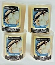 ( Lot 4 ) Luminessence Vanilla Scented Pillar Candles, 2.5 In. X 2.8 In. 7 oz Ea - $19.68