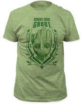 Guardians of the Galaxy I Am Groot Head Shot Green T-Shirt Marvel NEW UN... - $17.41+