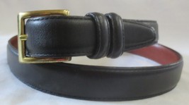 Coach Genuine Leather Adjustable Belt Black Size 34” - £31.46 GBP