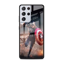 Marvel&#39;s, Captain America 7, Tempered Glass Samsung Galaxy S21 Cases - 5G Plus - £17.51 GBP