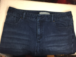 Chico&#39;s Platinum Jeans Womens Size 1 Blue Regular Fit Stretch Denim Pants 31x29 - £12.43 GBP