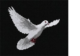 Pepita Needlepoint kit: Dove in Flight, 9&quot; x 7&quot; - $50.00+