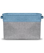 Sorbus ~ Collapsible ~ Storage Basket w/Handles ~ 15 x 10.75 x 9.5 ~ BLU... - £17.64 GBP