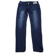 Almost Famous Pants Womens 5 Blue Straight Cut Low Rise Casual Jeans Bottoms - $25.62