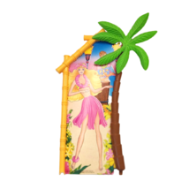 VINTAGE 1990 BARBIE HAWAIIAN ICE PARTY REPLACEMENT # 7163 CARDBOARD BACK... - $14.25