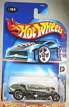 2004 Hot Wheels #164 Wastelanders ROCKET OIL SPECIAL Green-Black w/Chrome 5 Sp - £6.02 GBP