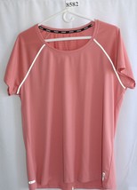 RBX SALMON SHORT SLEEVE ATHLETIC TEE SIZE L #8582 - £6.10 GBP