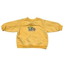Fresh Produce Infant 12 Months Yellow Embroidered Cement Truck Sweatshir... - $15.84