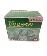 10 Pack Verbatim DVD+RW  DVD+Rewriteable 1x-2.4x 4.7GB  Data 120 Minutes... - £18.68 GBP