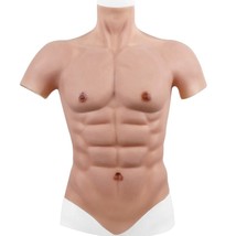 High Neck Costume Cosplay Silicone Muscle Suit For Crossdressing Drag Queen - £244.58 GBP - £341.82 GBP