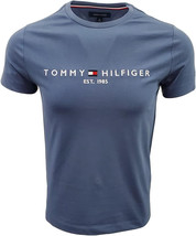 Tommy Hilfiger Mens Slate Blue Emb Tommy Jeans Logo Tee T-Shirt Large L ... - $39.11