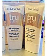 CoverGirl tru Blend Face Primer Oily Skin 30ml/1fl.oz. 2 Tubes - $16.20 CAD