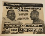 Dallas Cowboys Vs New York Giants Tv Guide Print Ad  Tpa16 - $5.93