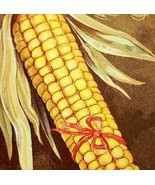 Thanksgiving Greetings 1900s Victorian Postcard Embossed Corn Gold PCBG6D - $54.69 CAD