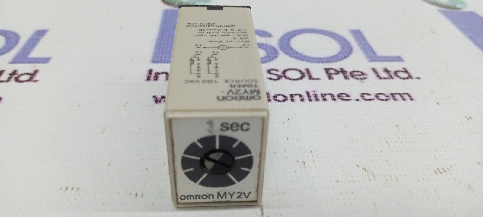 Omron MY2V-Timer Relay 1 Sec 100 VAC - $12.36