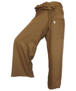 FISA25 maroon Fisherman Pants Fisher Wrap Thai Yoga pants trousers Sport... - £13.53 GBP
