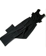 NWT BCBG MaxAzria Rossana in Black Satin Wide Leg Cutout Jumpsuit 2 x 32 - £63.61 GBP