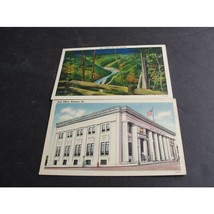 Vintage 1930’s (2) Postcards- Post Office, Pa. &amp; Moonlight at Colton, Pa... - £9.44 GBP
