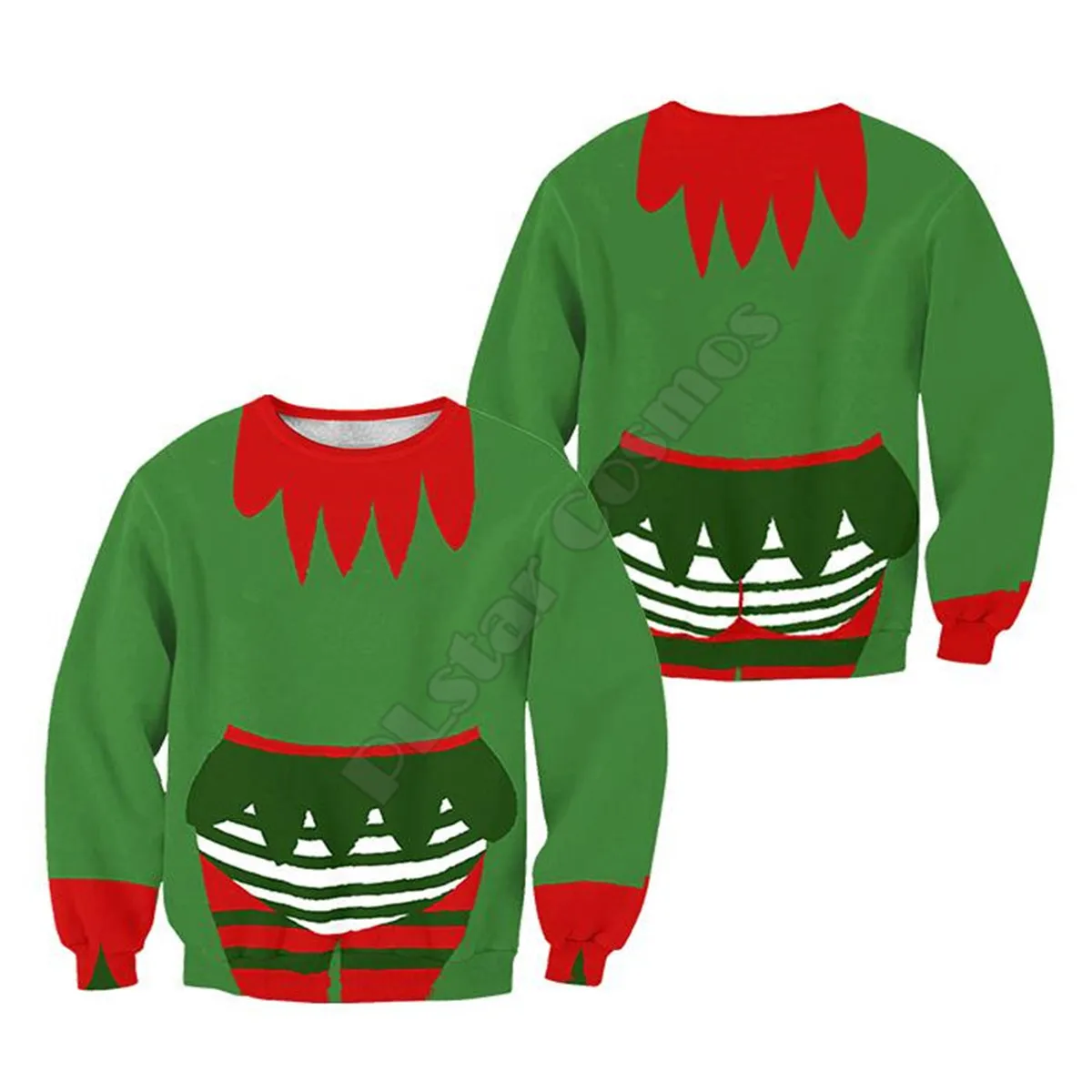 s Pizza Snow Christmas 3d Printed Women Men Funny Christmas Sweater  Autumn Funn - £133.71 GBP