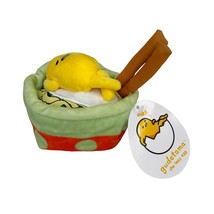 Gund Sanrio Gudetama the Lazy Egg Noodle Bowl with Chopsticks Plush New - $18.00