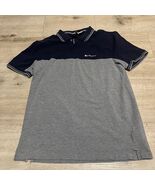 Ben Sherman Polo Shirt Sz L Gray Blue Punk Oi! Skinhead GBH Blitz Business - $25.47