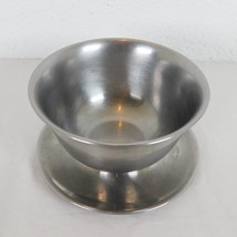 Selandia Denmark 18 8 Stainless Steel Serving Bowl Attached Underplate MCM - £15.54 GBP