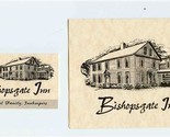 Bishopsgate Inn Brochure &amp; Business Card East Haddam Connecticut  - $17.82