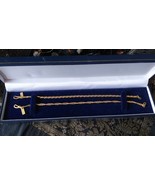 Vintage 1980-s 2 x Rolled Gold  Bracelets in Original Box - Hallmarked 1... - $97.42